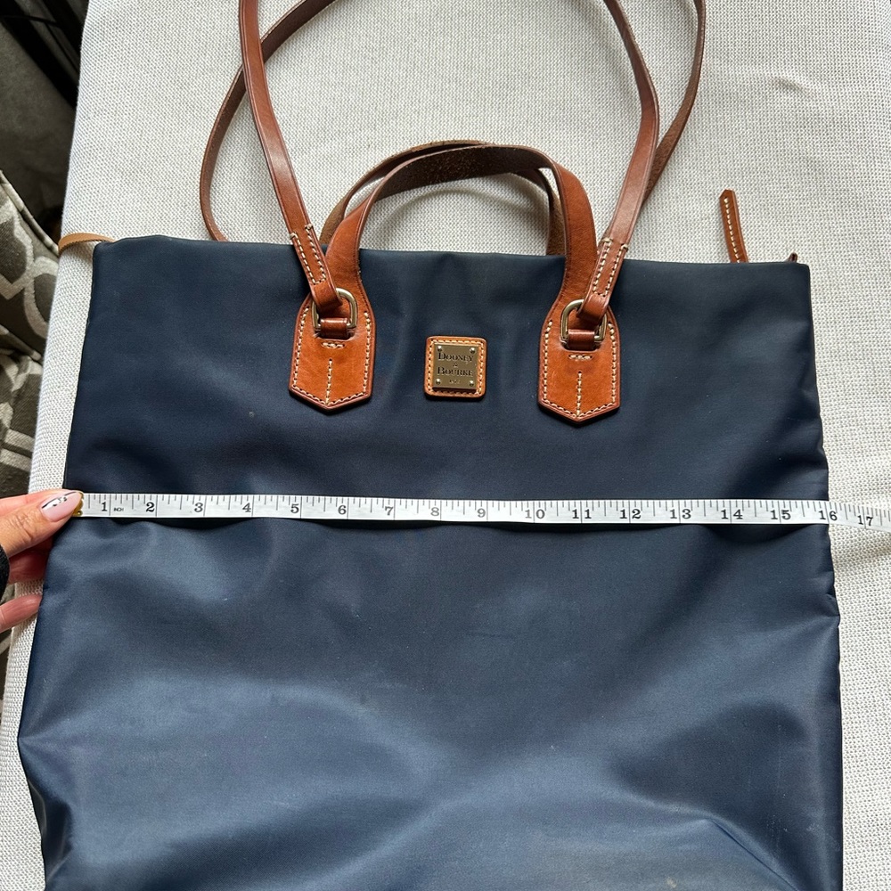 Dooney & Bourke Windham Nylon Leighton Tote in Dark Navy Blue - Picture 13 of 16
